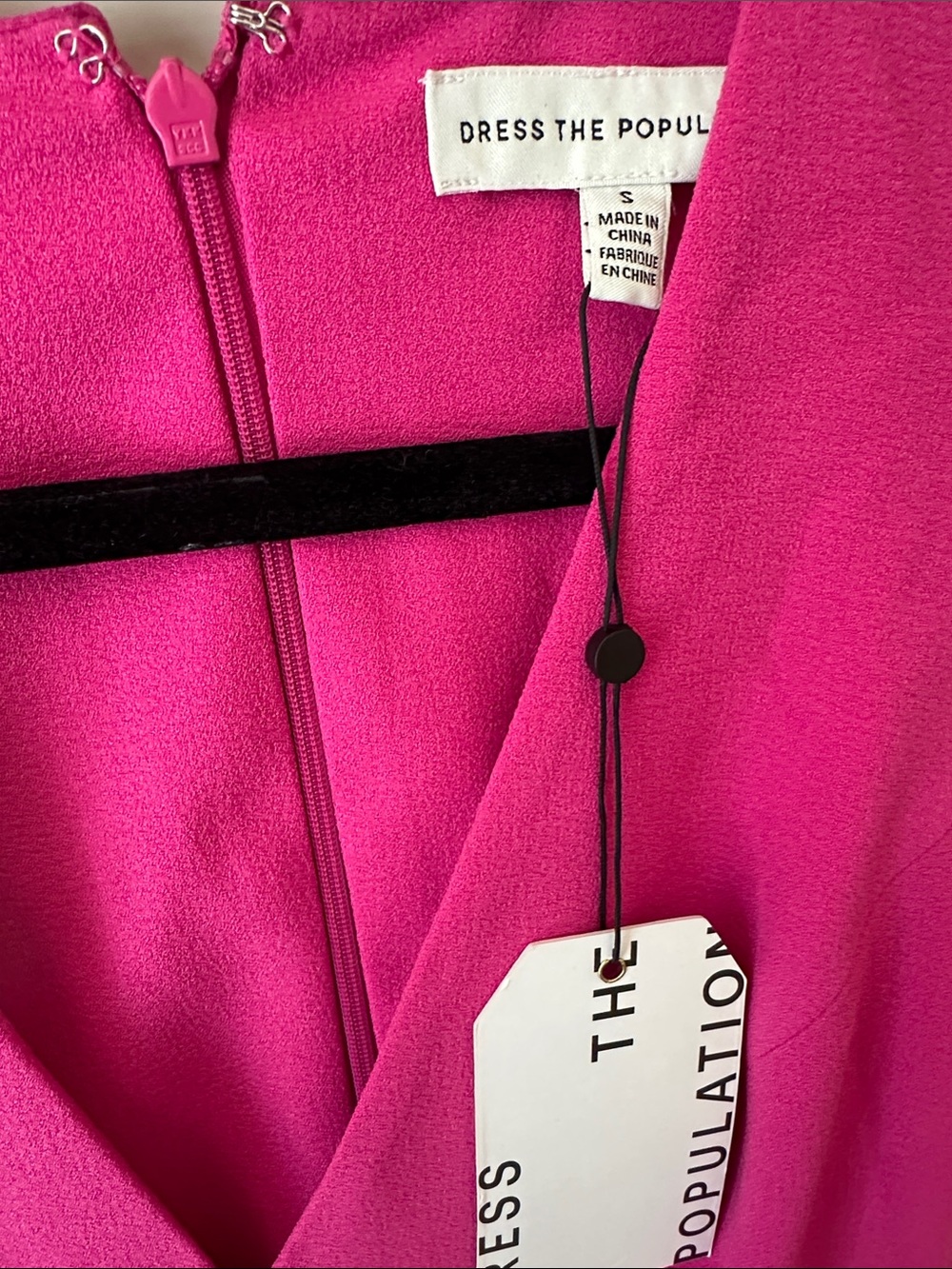 Dress The Population Hot pink dress - Picture 3 of 4